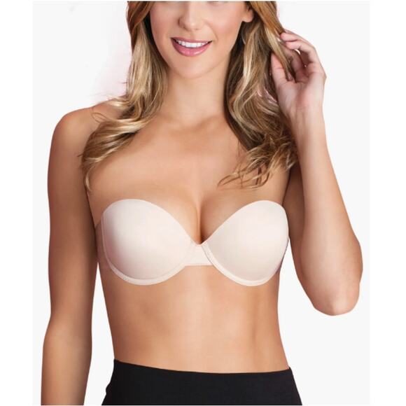 NEW Fashion Forms Nude Go Bare Ultimate Boost Backless Strapless Bra Size A - Picture 1 of 4
